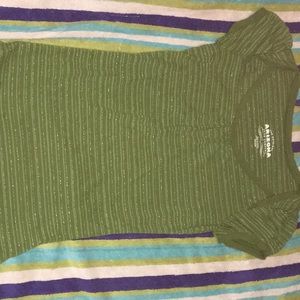 The Original Arizona Jean Company green striped blouse